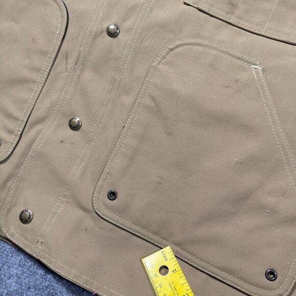 CC Filson Tin Cloth Field Jacket Klondike Mens XL Tan Vtg USA - Picture 9 of 12